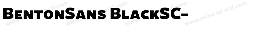 BentonSans BlackSC字体转换